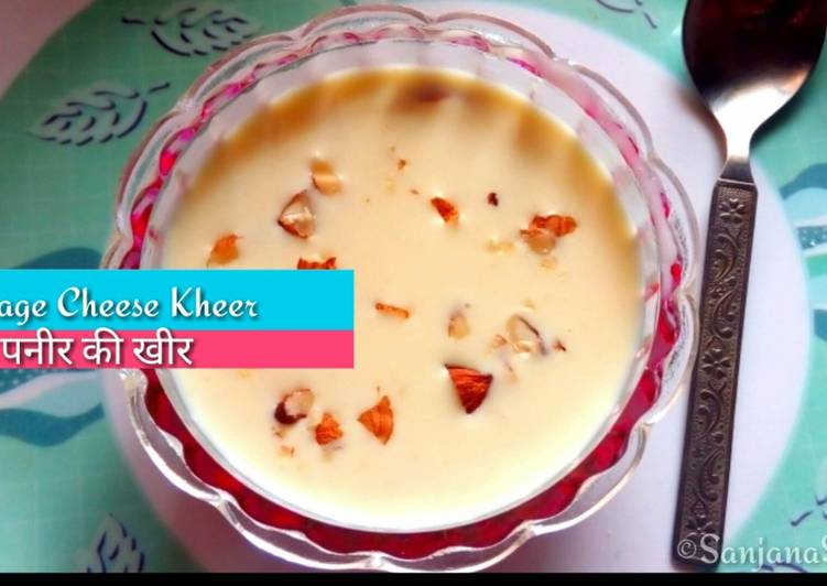 Recipe: Appetizing Paneer Ki Kheer