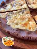 Pizza sin gluten con masa al malbec