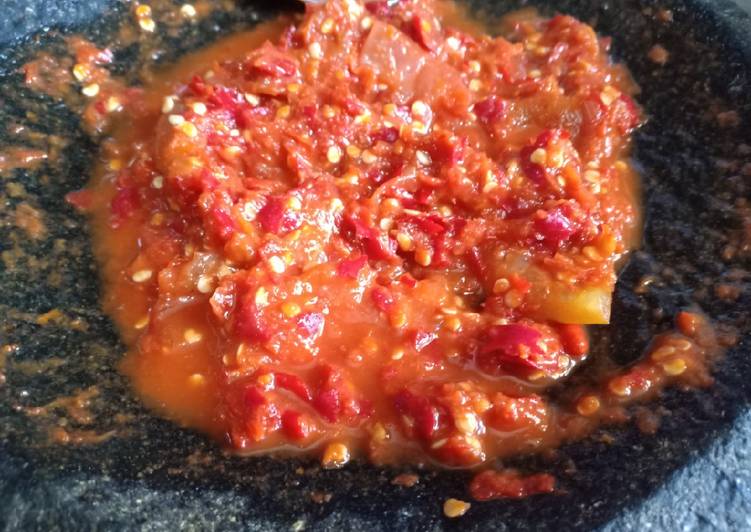 Resep Sambal Mentah, Lezat