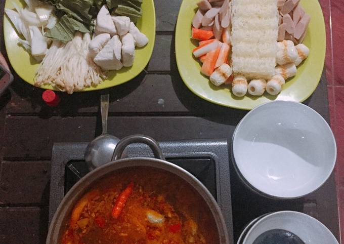 Shabu Shabu Tomyam aka Steamboat Homemade