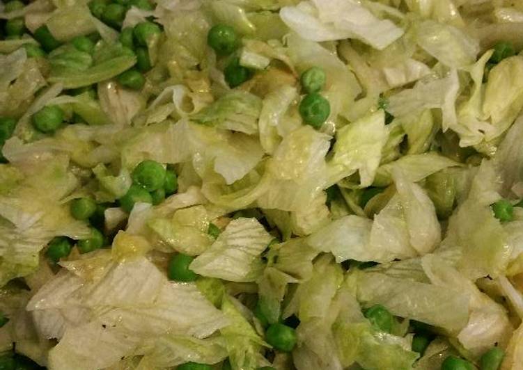 Simple Way to Make Homemade Peas &amp; Lettuce