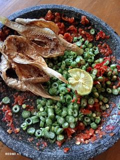 Foto resep Sambel pencok kacang panjang