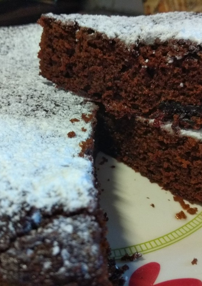 Una foto de Torta de azúcar negra