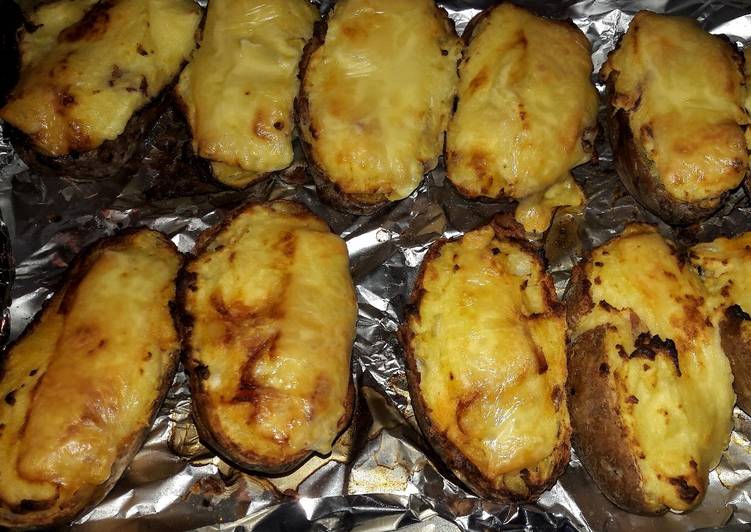 My twice baked loaded potatoes