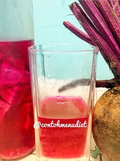 Foto resep Bit kefir water soda kefir grain buah bit minuman fermentasi banyak bakteri baik