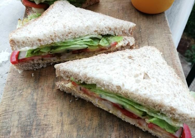 Simple Way to Make Homemade All Vegan Veggie Sandwich