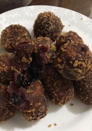Foto resep 21. Bola Ubi Coklat (Keju)