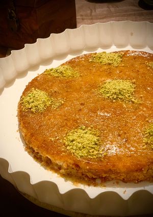 A picture of Fake Kunafa with Toast.