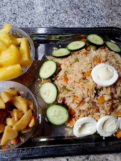 A picture of Uncurried fried rice(brown rice).
