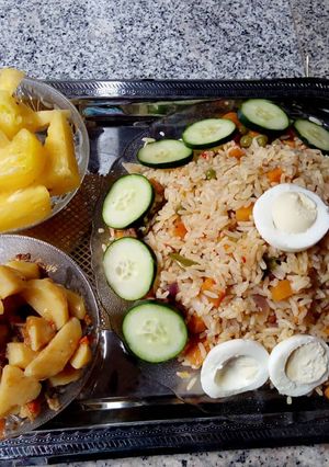 A picture of Uncurried fried rice(brown rice).