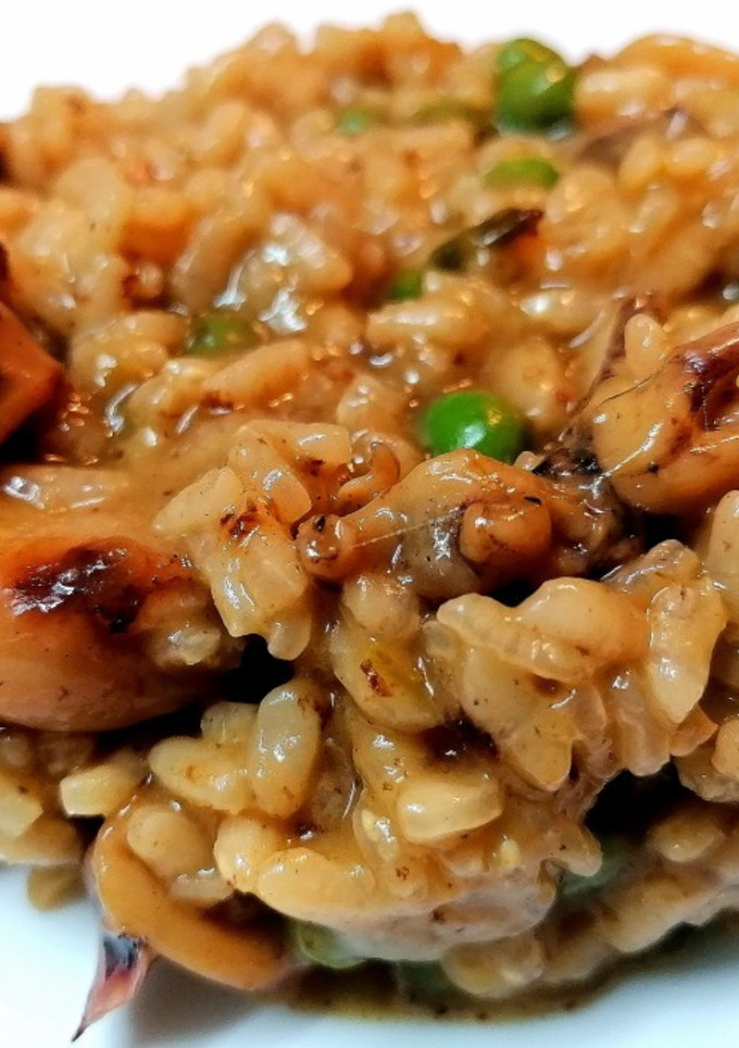 Una foto de Arroz meloso de calamar
