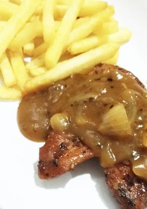 Foto resep Chicken Steak Black Pepper Sauce