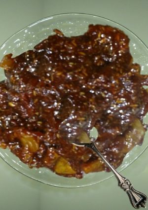 A picture of Instant raw mango meetha Achar.