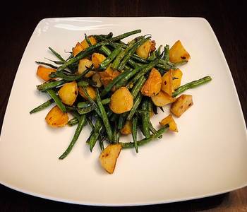 Ultimate Serving Recipe Roasted Potatoes and Green Beans Savory Delicious