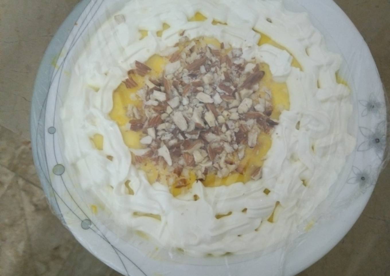 Mango custard