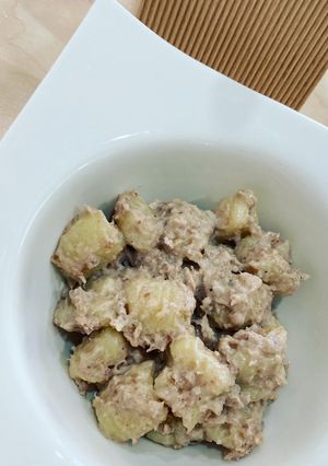 Foto di Gnocchetti sardi con salame ai ferri e panna