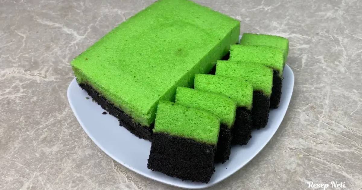 Resep Brownies Kukus Amanda Cokelat Pandan oleh Resep Neti Cookpad