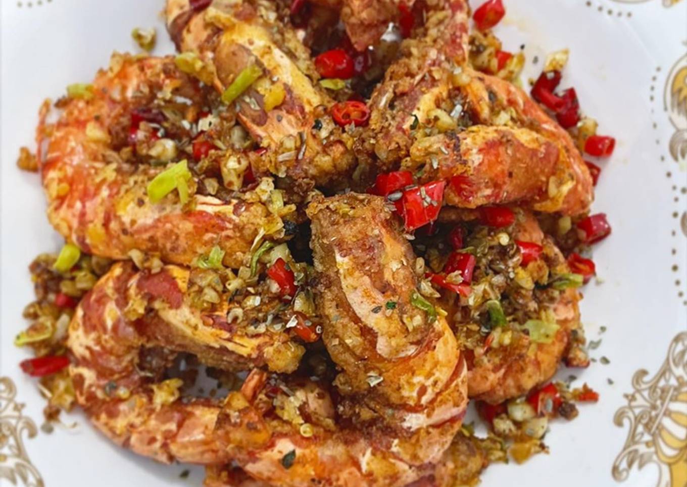 2. Udang Cabai Garam (super simple dan enak)