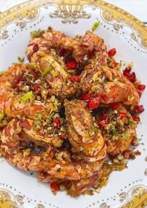 Foto resep 2. Udang Cabai Garam (super simple dan enak)