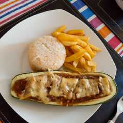 Una foto de Zapallo italiano relleno🥒