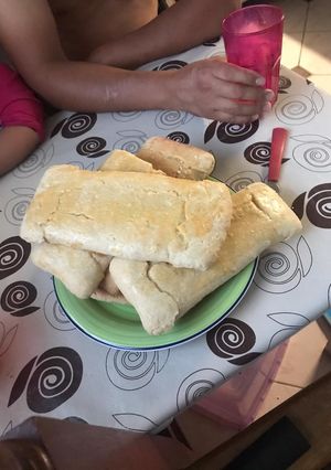 Una foto de Rollo de queso boliviano