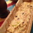 Budín de avena, manzana verde y pasas de uva