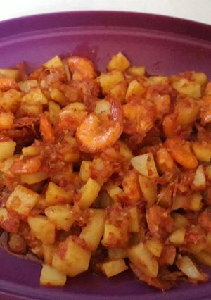 Foto resep Balado Udang kentang