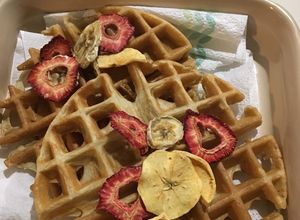 Una foto de Waffles de Leche de Arroz