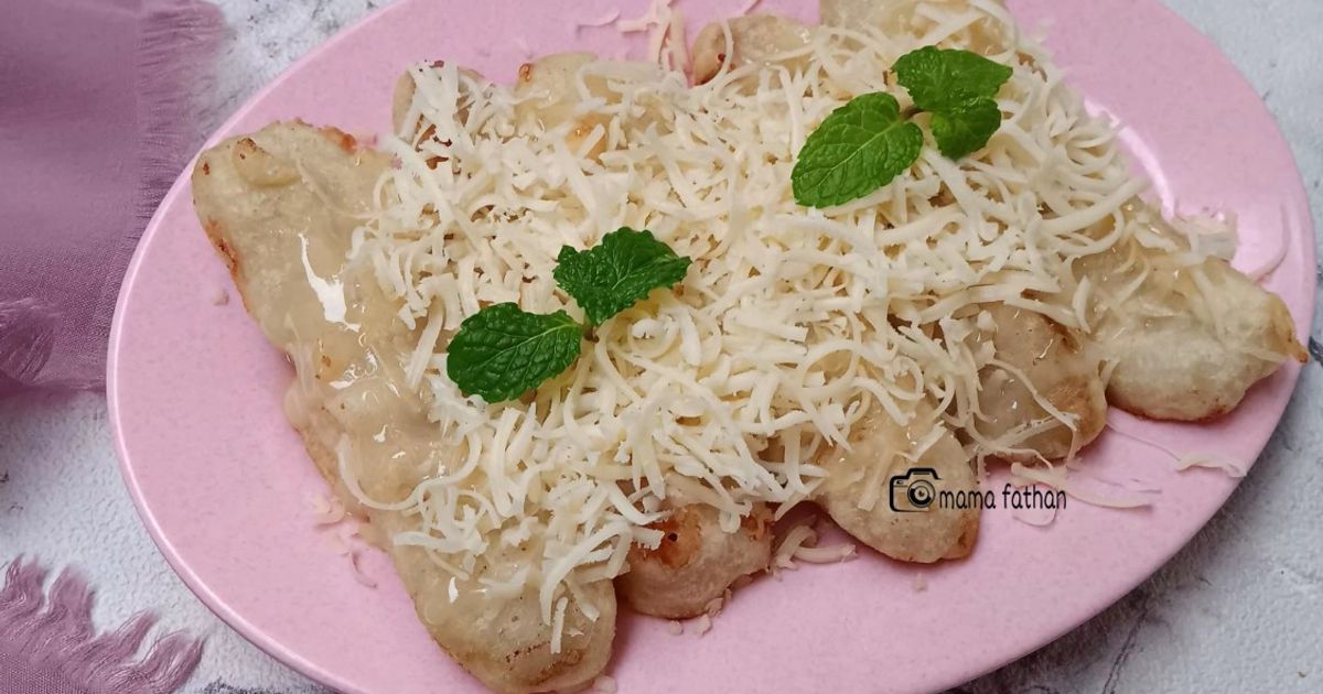 Pisang goreng susu keju