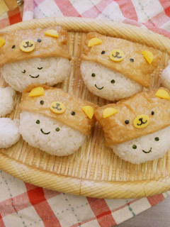 萌萌的「小熊豆皮壽司」簡單又好吃♡ 的食譜成品照片