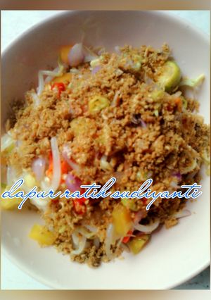 Foto resep Plecing tauge pedes serbuk ikan asin