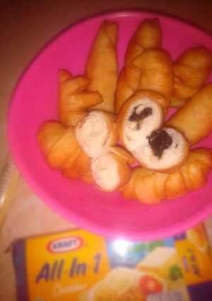Foto resep Roti goreng coklat keju simple