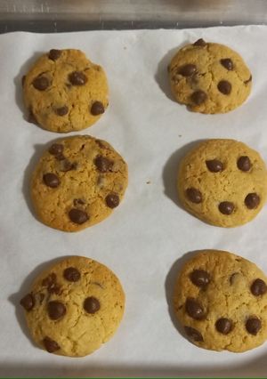 Una foto de Cookies con chips de chocolate