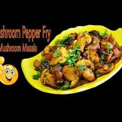 Mushroom Pepper fry A picture of Mushroom Pepper fry.