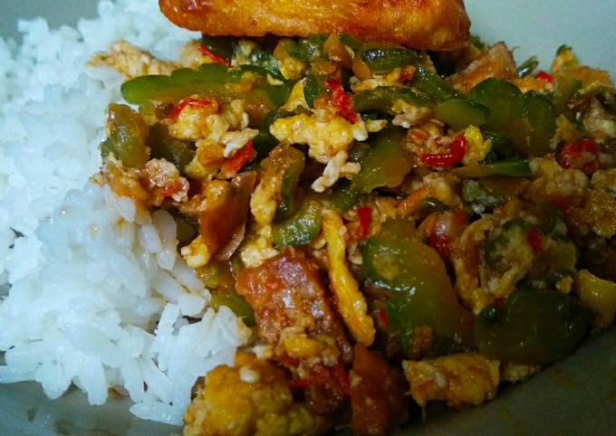 Resep buat Oseng Pare Orak Arik Telor yang menggugah selera