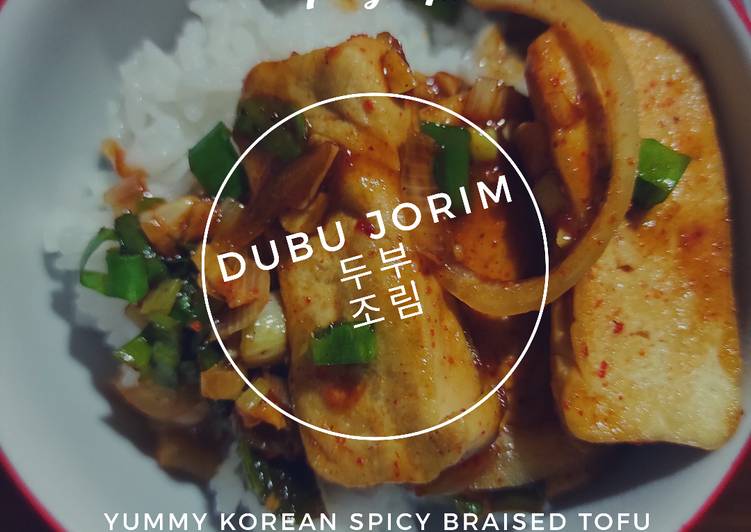 SPICY BRAISED TOFU (두부조림 DUBU JORIM)