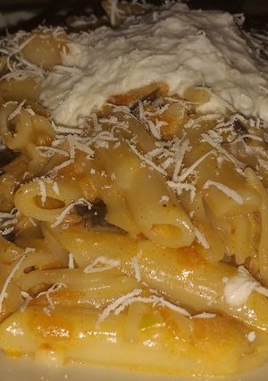 O poză a rețetei Macaroane cu legume.