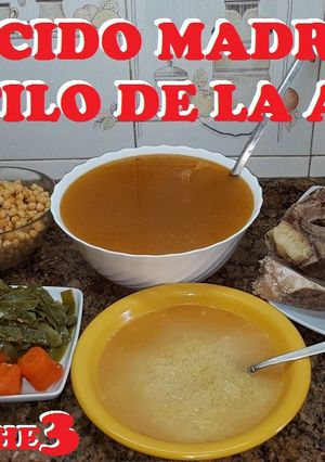 A picture of Madrid-Style Chickpea Stew (Cocido Madrileño, Pressure Cooker Version).