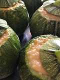 Zucchine tonde ripiene di riso