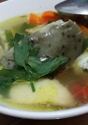 Foto resep Sup kepala salmon