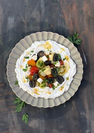 عکسی از دستور لبنه طعم دار