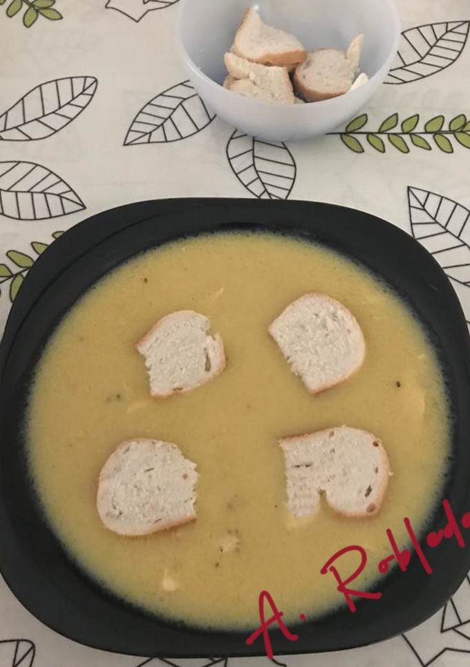 Una foto de Salmorejo de carne