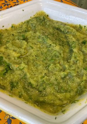 Une photo de Purée de courgette aux épices et persil