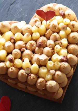 Une photo de Cœur praliné citron