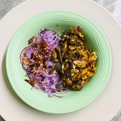 A picture of Very spicy sardines vorta.
