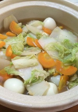 Foto resep Cah sawi putih telur puyuh