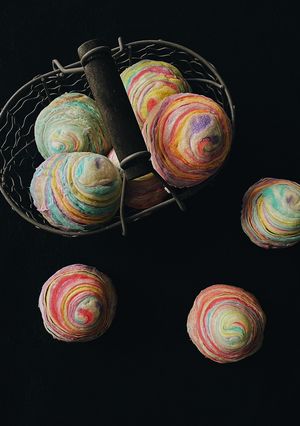 Hình của món Lollipop mooncakes.