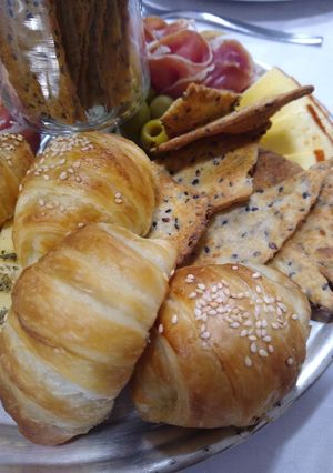 Una foto de Croissant rellenos de Roquefort