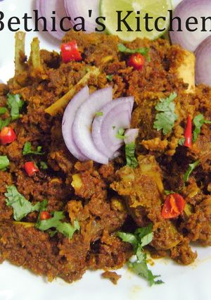 A picture of Coconut Mutton Roast.