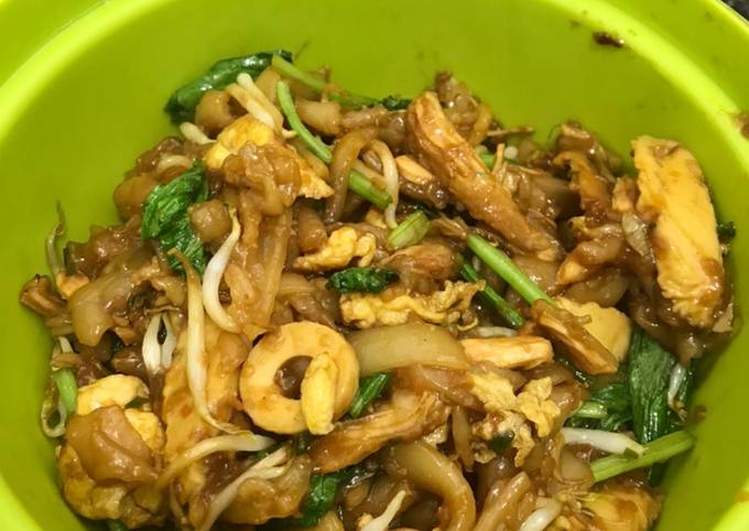 Kwetiau goreng homemade mudah